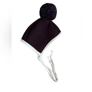 🇨🇦 Florence & Bear Purple Pom-Pom Hat